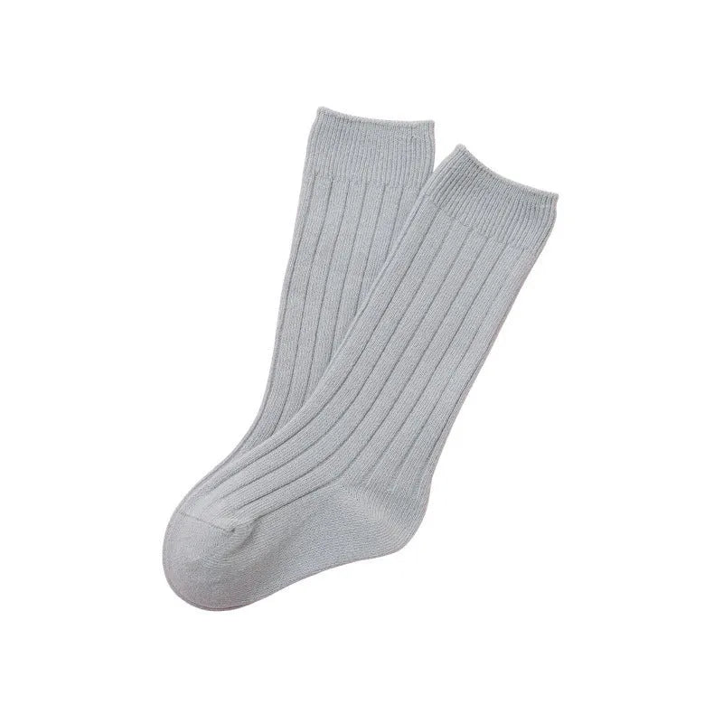 Double Needle Baby Knee Length Socks