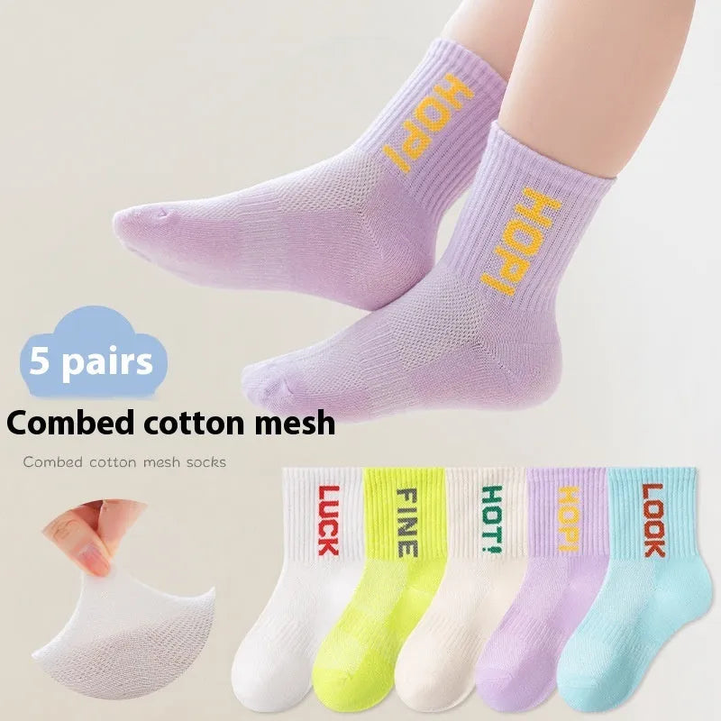 Children's Mesh Thin Cartoon Boy Socks