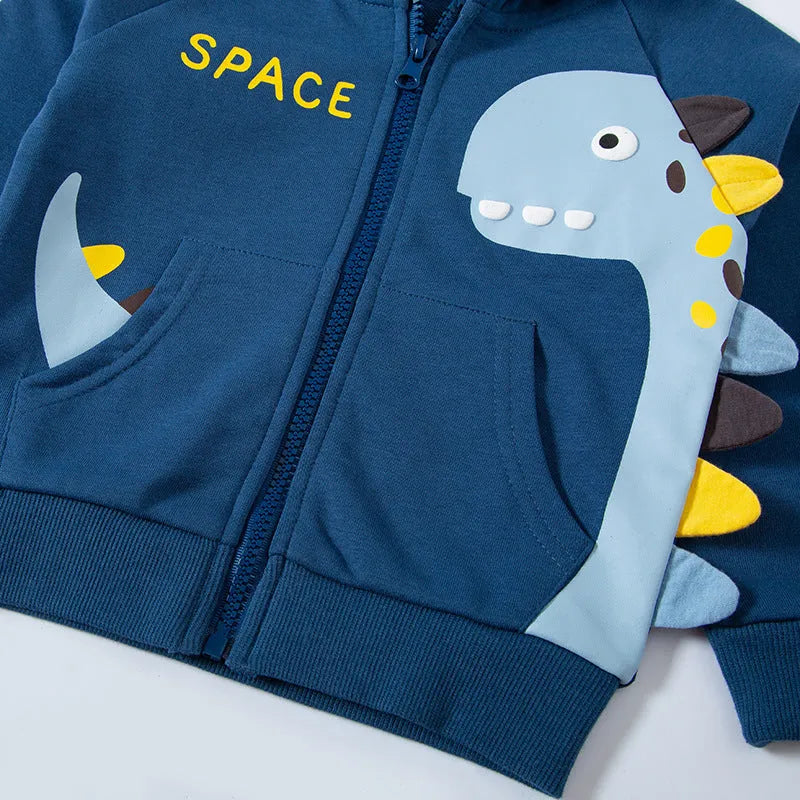 Enfants Automne Vêtements de Dinosaure Caractéristique Manteau Cardigan