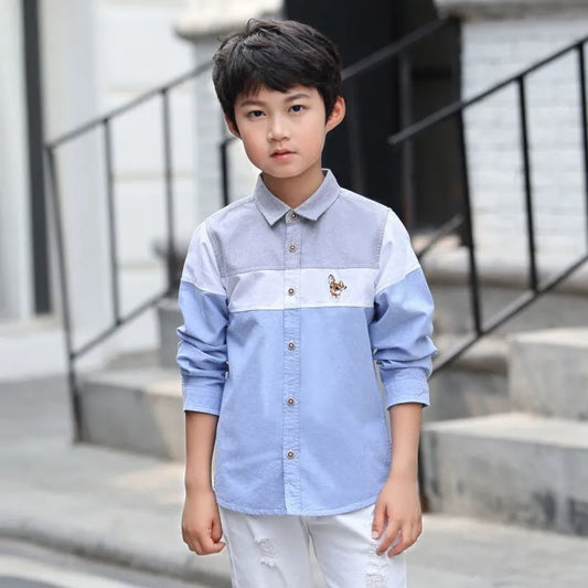 Big Children's Clothes In Autumn Polyester Cotton Tops - Enfance-Heureuse