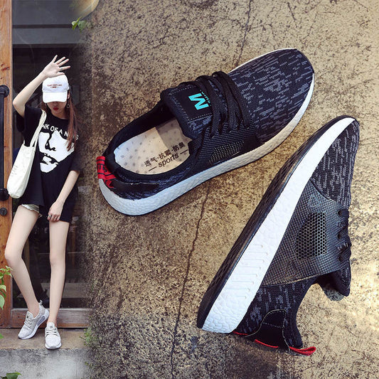 Sports casual shoes flat women shoes - Enfance-Heureuse