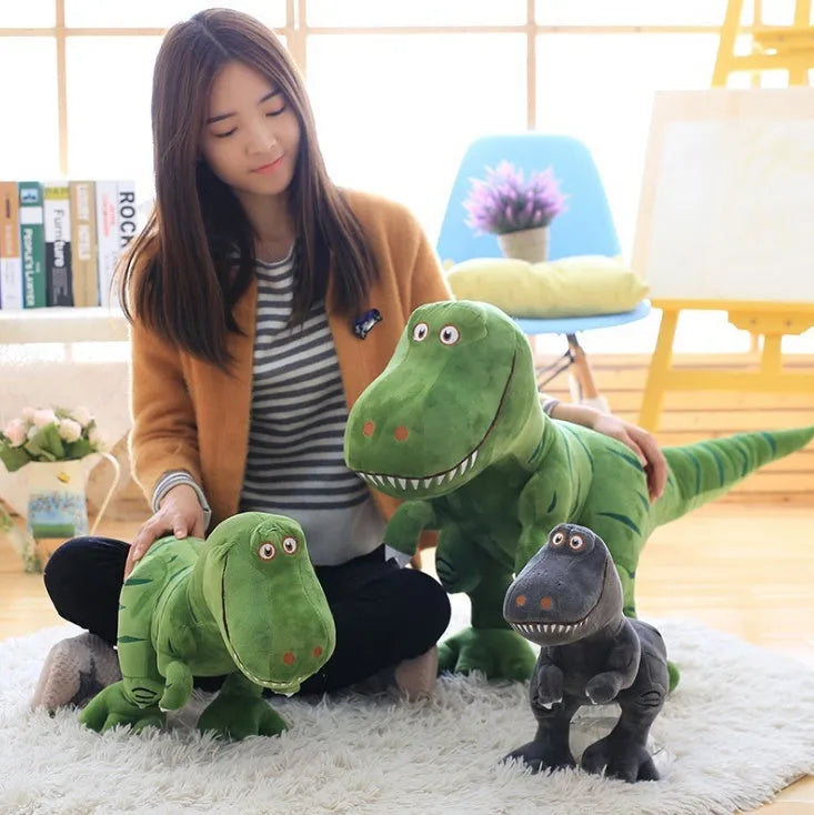 Nouveau Dinosaure En Peluche Jouets Bande Dessinée Tyrannosaurus Mignon Jouet En Peluche Poupées Pour Enfants Enfants Cadeau D'anniversaire