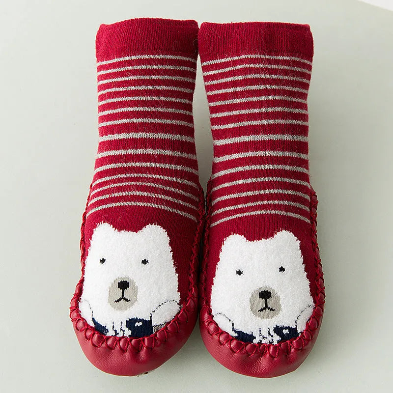 New winter plush, Terry BABY TODDLER SOCKS, skid proof floor socks for children