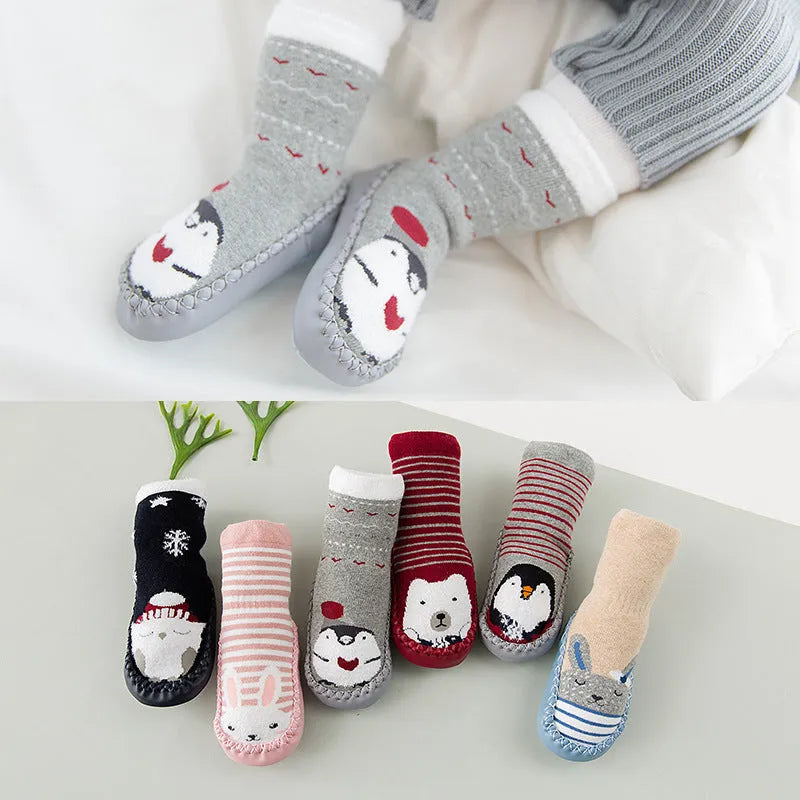 New winter plush, Terry BABY TODDLER SOCKS, skid proof floor socks for children