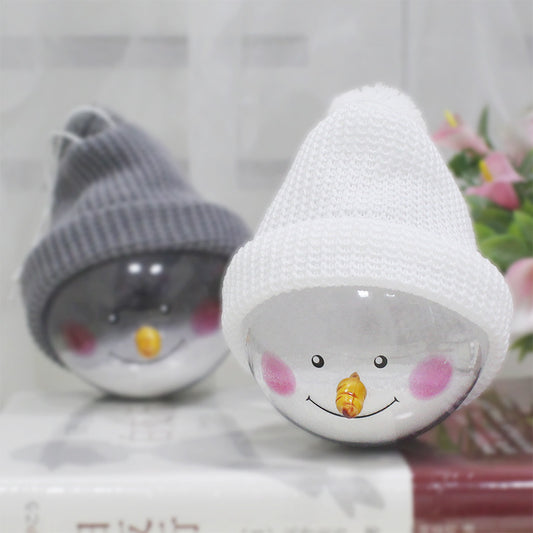 Christmas decorations creative Christmas Snowman children toys plastic Christmas Ball Christmas Pendant - Enfance-Heureuse
