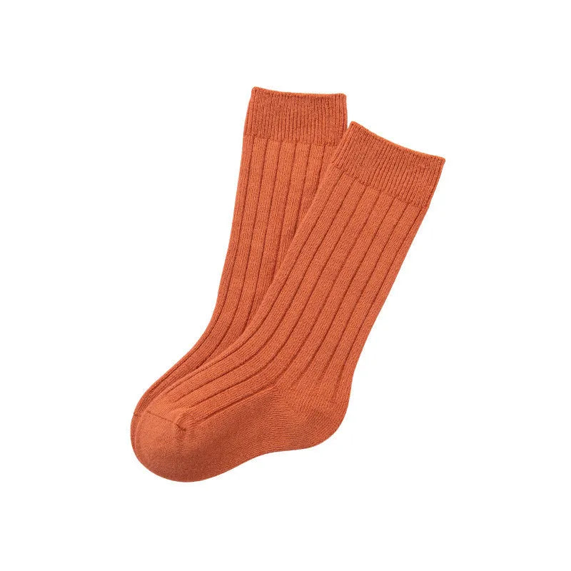 Double Needle Baby Knee Length Socks