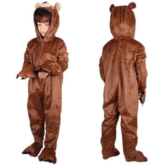 Children's Animal Brown Bear Modeling Costume Props - Enfance-Heureuse