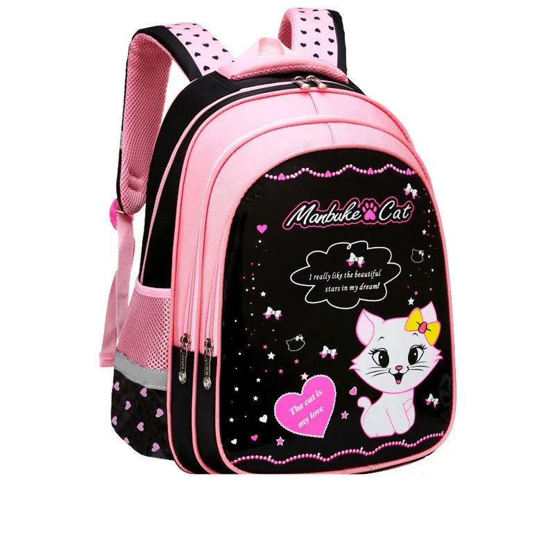 Enfants École Mignon Chat Impression Sac À Dos