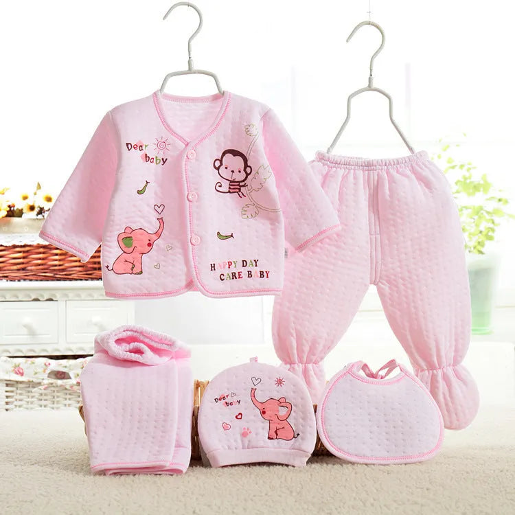 Sous-vêtements bébé cinq pièces vêtements chauds