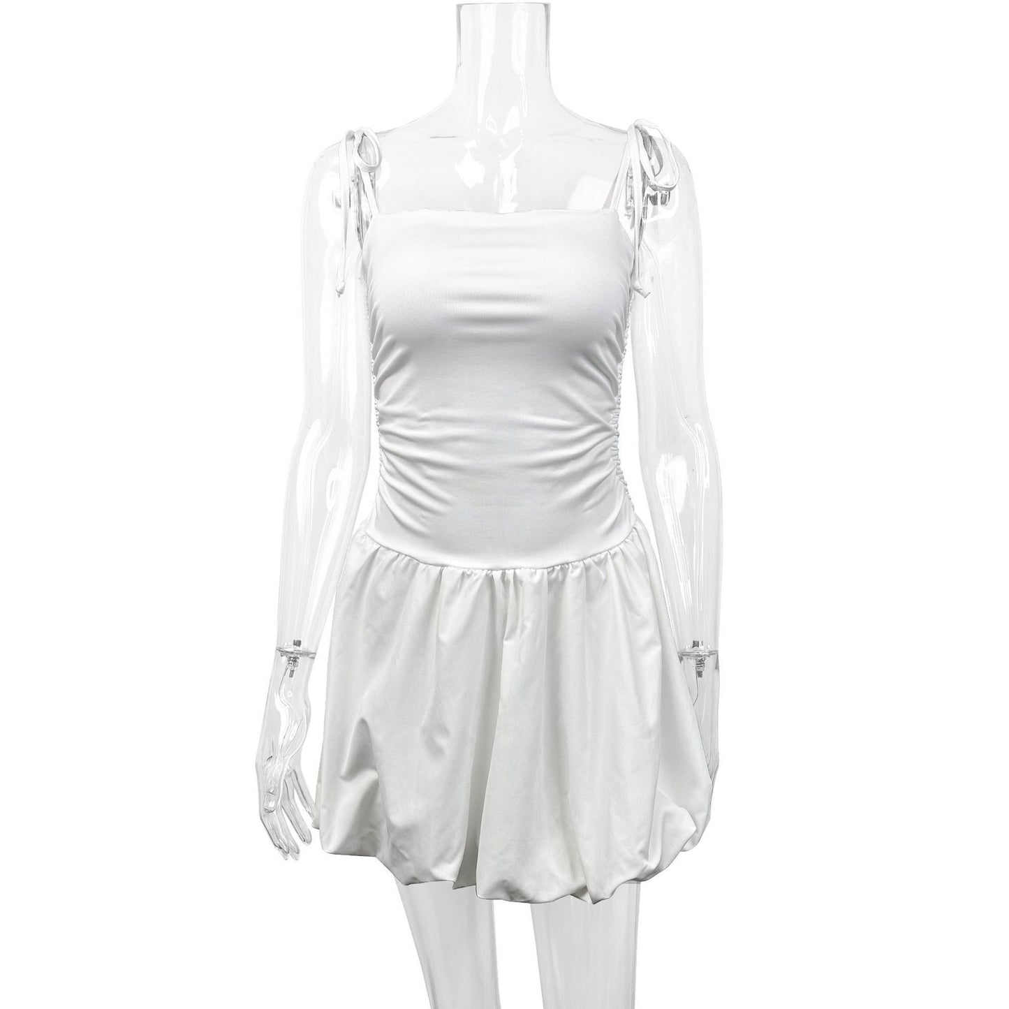 European And American Style Sexy Slim Strap Tube Top Fashion Short Dress