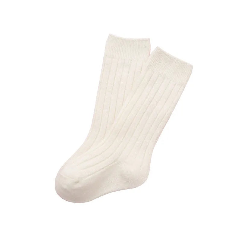 Double Needle Baby Knee Length Socks