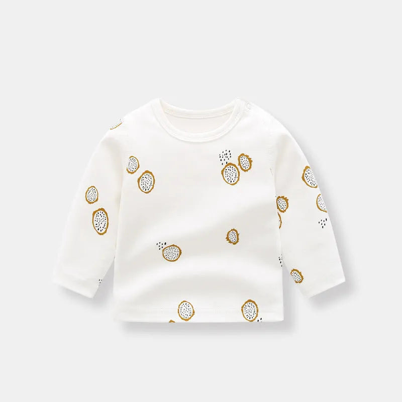T-shirt à manches longues en coton biologique pour garçons