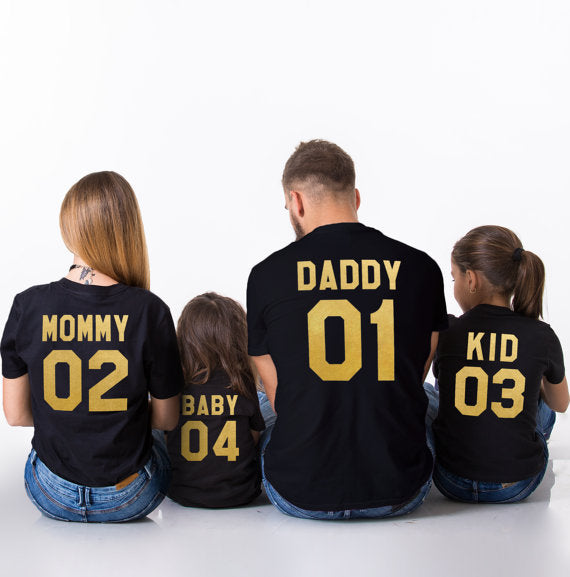 Parent-child Short-sleeved T-shirt Family Top - Enfance-Heureuse