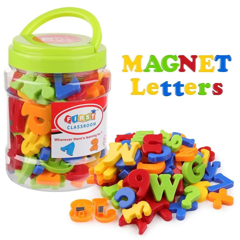 Pegatinas magnéticas para preescolar, juguetes de plástico con números en inglés