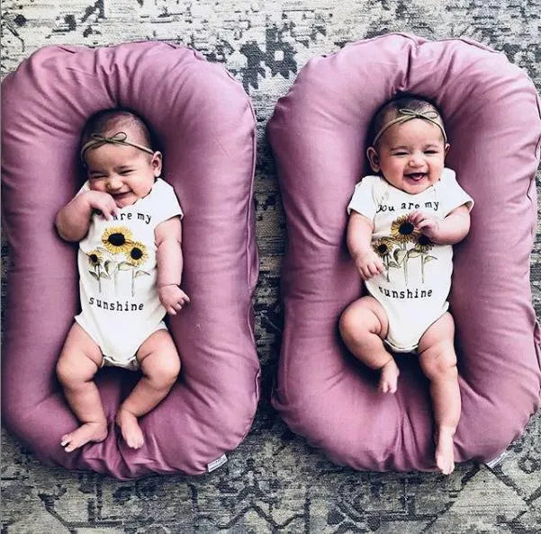 Bébé Nid Lit de bébé Nouveau-Né Bébé Nid Lit Lits D'enfant Infantile Portable Coton Lit Voyage Berceau Coussin