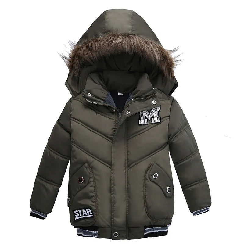 Petit Et Moyen-Taille Garçons Coton-Rembourré Vestes