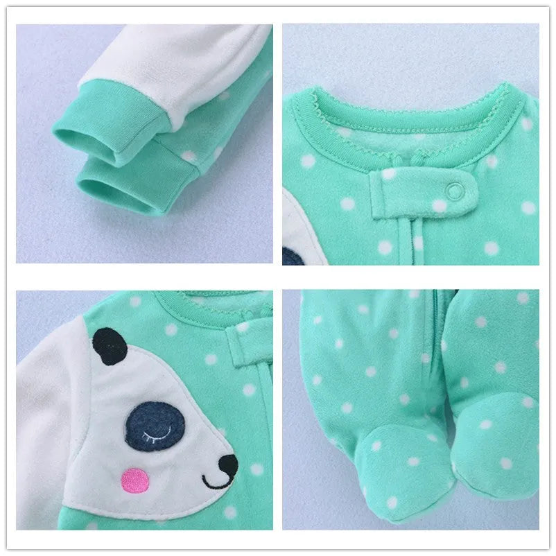 Printemps bébé fille vêtements enfants doux polaire barboteuses enfants