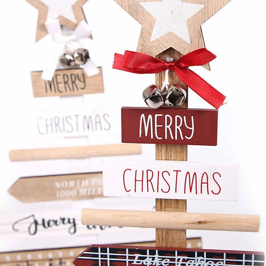 Christmas decorations with English letters - Enfance-Heureuse