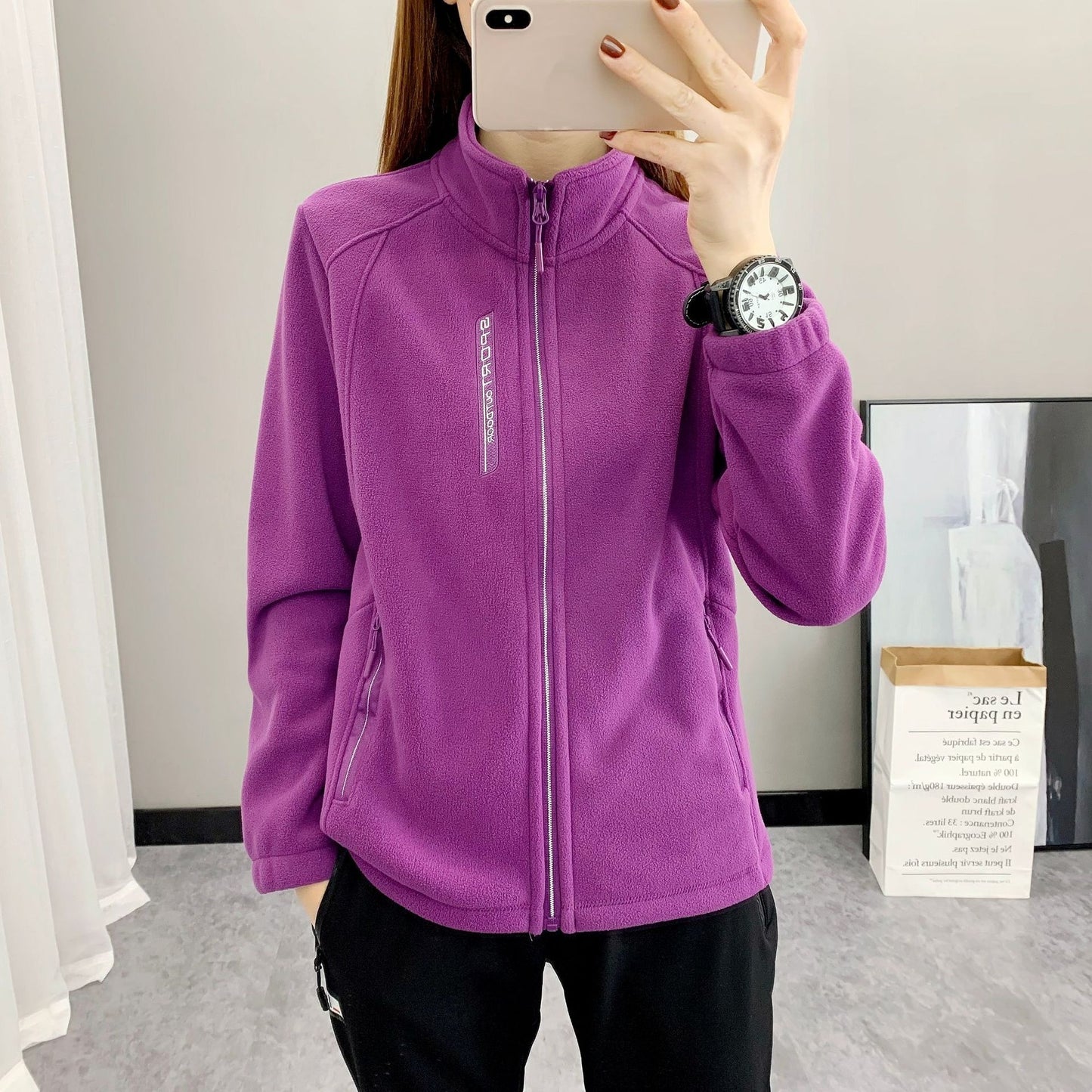 Fleece Sweater Warm Breathable Cardigan