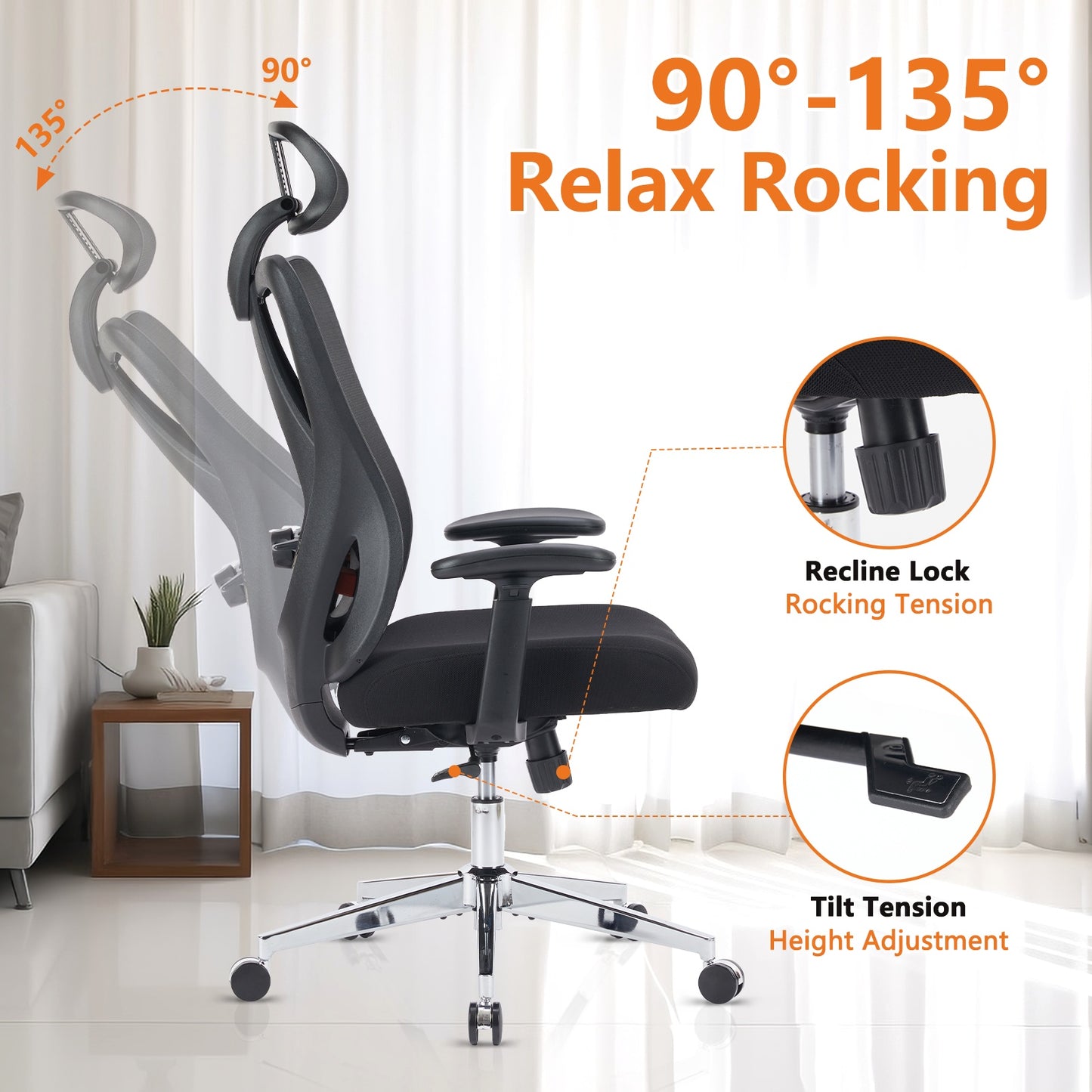 Chaise de bureau ergonomique