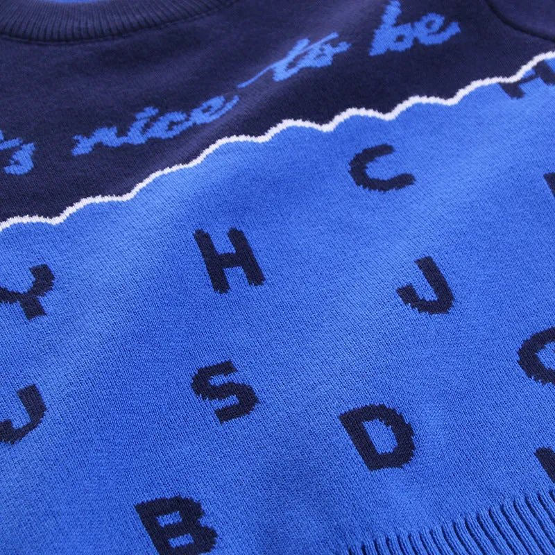 Automne et hiver pour enfants nouveau pull en coton Double couche
