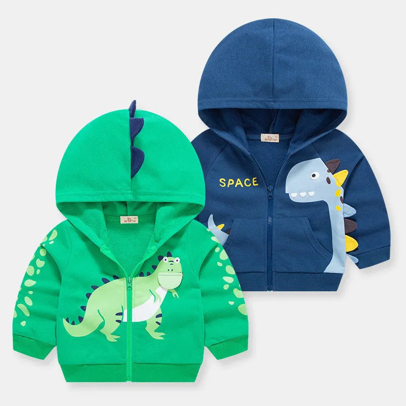 Enfants Automne Vêtements de Dinosaure Caractéristique Manteau Cardigan