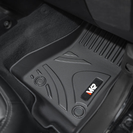 Car Floor Mats For J EEP Wrangler JL 2018 4 Doors Model, Waterproof And Stain-resistant TPE,Black 3 PCS. - Not Fit For Jeep Wrangler JK Or 4XE - Enfance-Heureuse