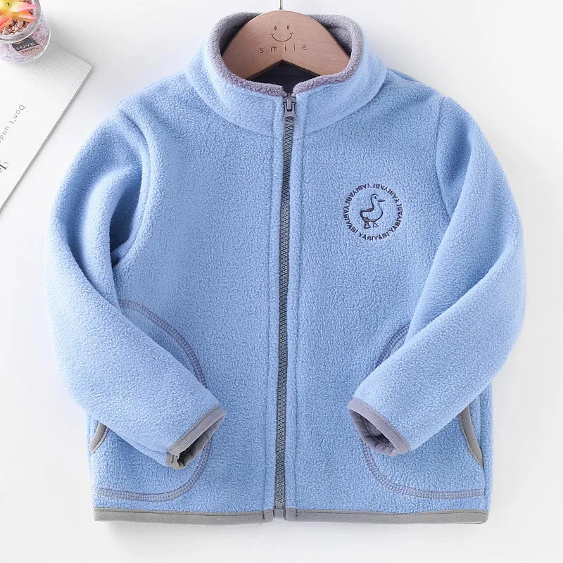 Enfants de Vêtements Ensemble Polaire Cardigan Chandail À Capuchon