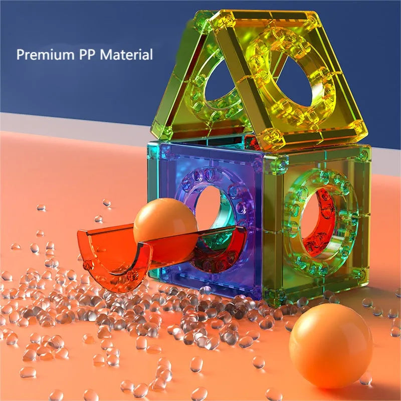 Ensemble de carreaux de construction magnétiques de 149 pièces pour enfants avec 2 voitures-Blocs de construction magnétiques 3D plus forts-Jouets magnétiques STEM colorés développent leurs compétences motrices et leur créativité