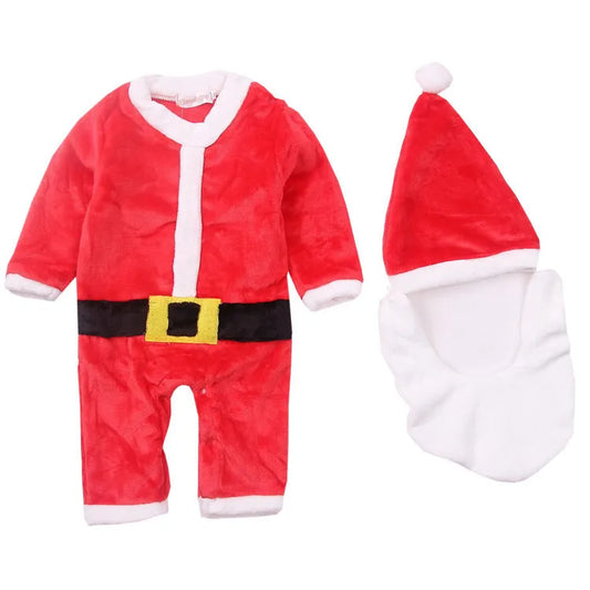 Christmas Baby Autumn And Winter One-piece Costumes - Enfance-Heureuse