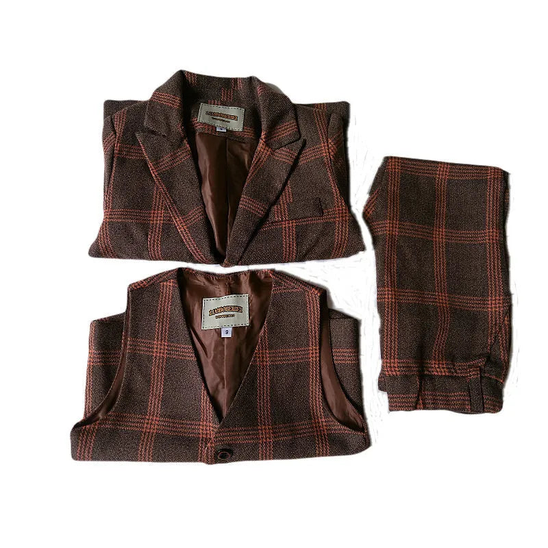 Ensemble de pantalons blazer décontractés pour garçons