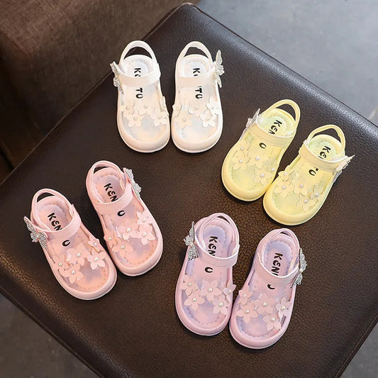 Little Kids' Princess Shoes Non-slip Soft-soled Baby Shoes - Enfance-Heureuse