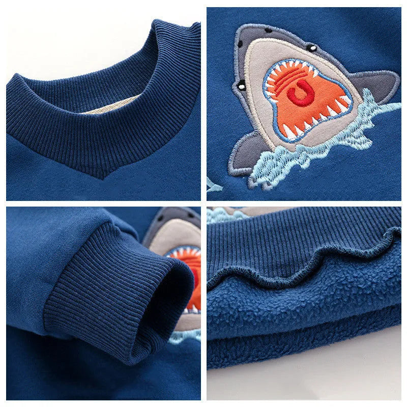 Sweat-shirt coréen pour garçon avec cachemire