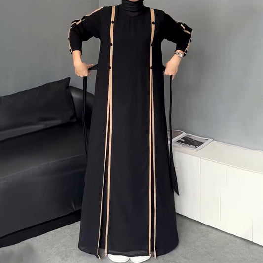 Women's Fashion Graceful Personality Stitching Dress - Enfance-Heureuse