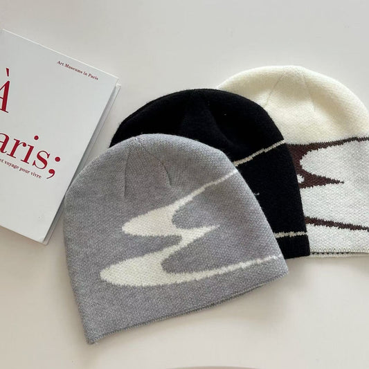 Beanie Hat Men's And Women's Same Autumn And Winter Thermal Knitting Woolen Cap