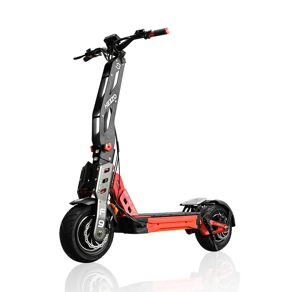 HEZZO F9 Foldable Electric Scooter for Adults 60v 8000w Dual Motors Powerful 60MPH EScooter Fat Tire 40Ah NFC Off Road Scooter