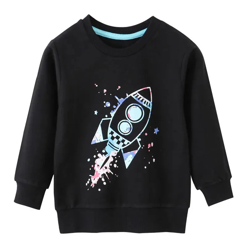 Zeebread 2-7T Boys Girls Sweatshirts For Autumn Spring Long Sleeve Cartoon Toddler Clothes Hot Selling Fashion Baby Costume