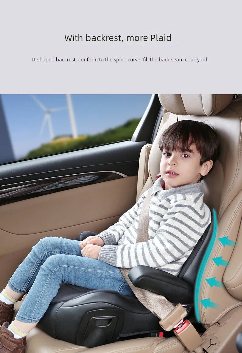 Besbet Children's Car Seat 3-12 Years Old Heightening Insole Car Portable Simple Baby Seat Cushions Isofix