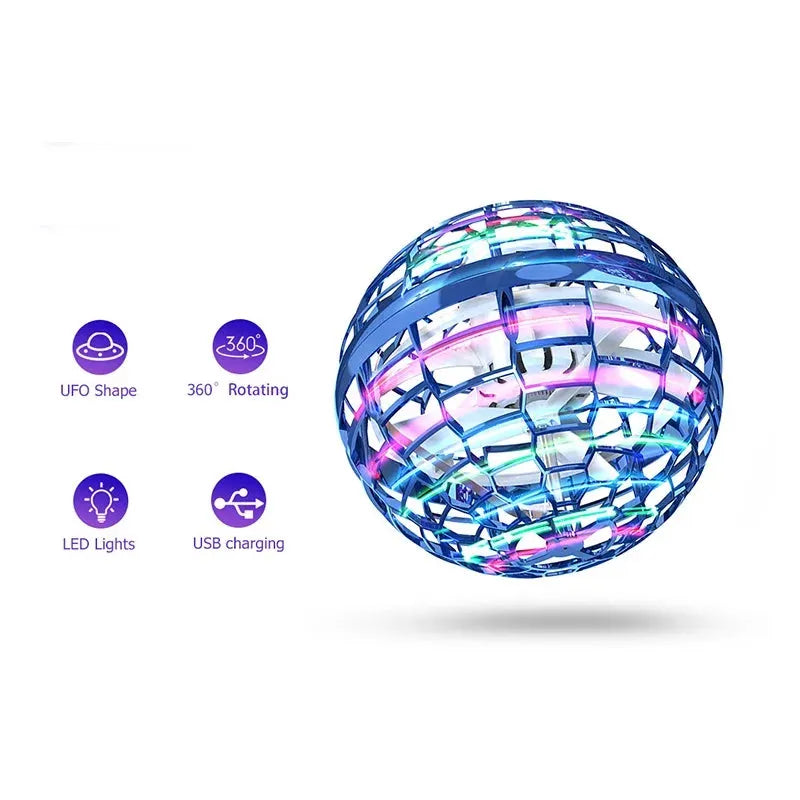 New Kids Toy Flypova Pro Magic Ball Flying Spin Hand Toy Control 360 Degree Rotary Mini Helicopter Children Christmas Gift/Chris