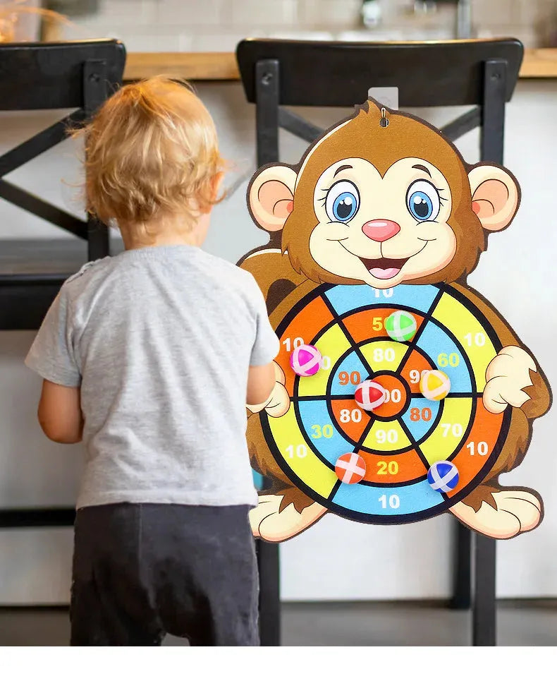 Diana para dardos Montessori, juego deportivo, juguetes para niños de 4 a 6 años, juguete al aire libre para niños, pelota adhesiva de interior para niñas, regalo para niños