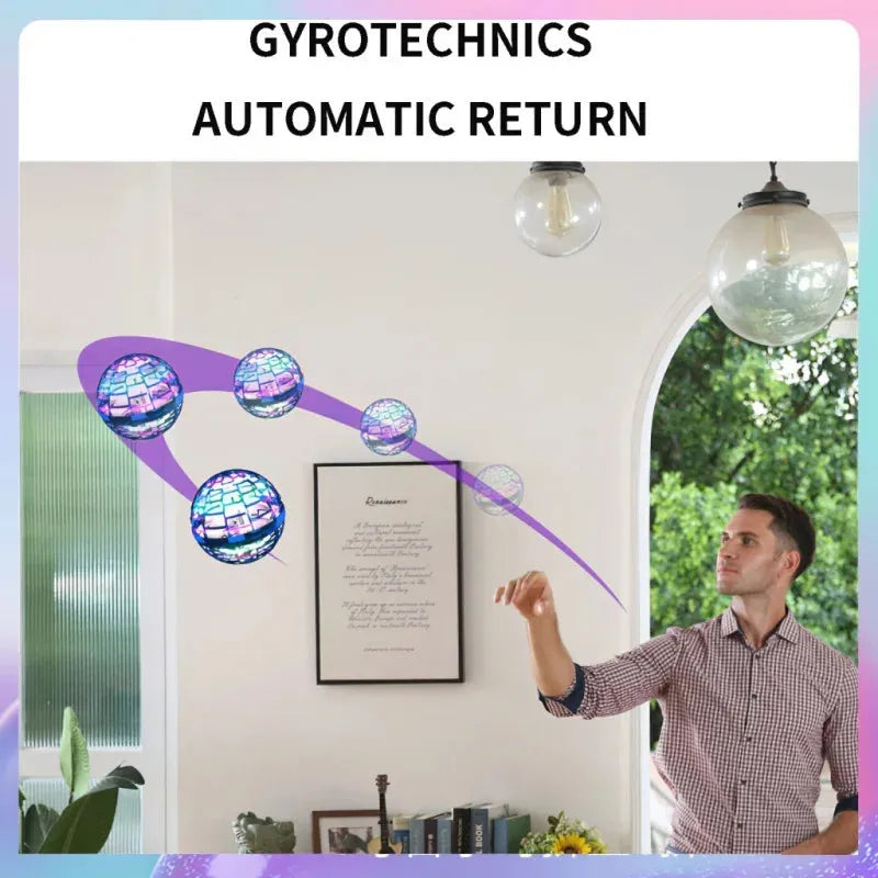 New Kids Toy Flypova Pro Magic Ball Flying Spin Hand Toy Control 360 Degree Rotary Mini Helicopter Children Christmas Gift/Chris