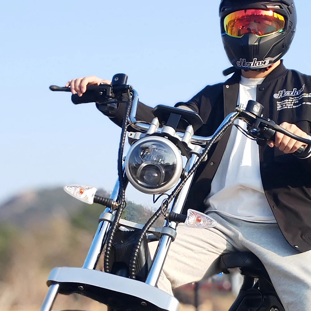 For Adults Citycoco 18 Inch Off-road Fat Tire Max Speed 60-70KM/H 4000 Powerful Motor 2 2heel Detachable Eectric Scooter