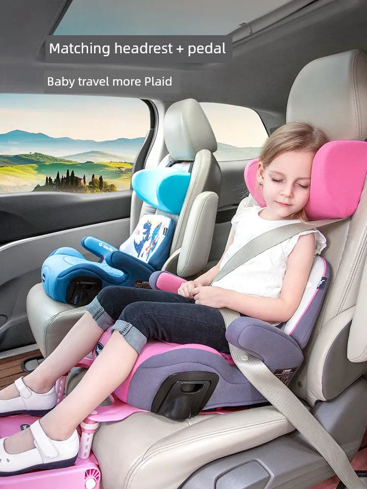 Besbet Children's Car Seat 3-12 Years Old Heightening Insole Car Portable Simple Baby Seat Cushions Isofix