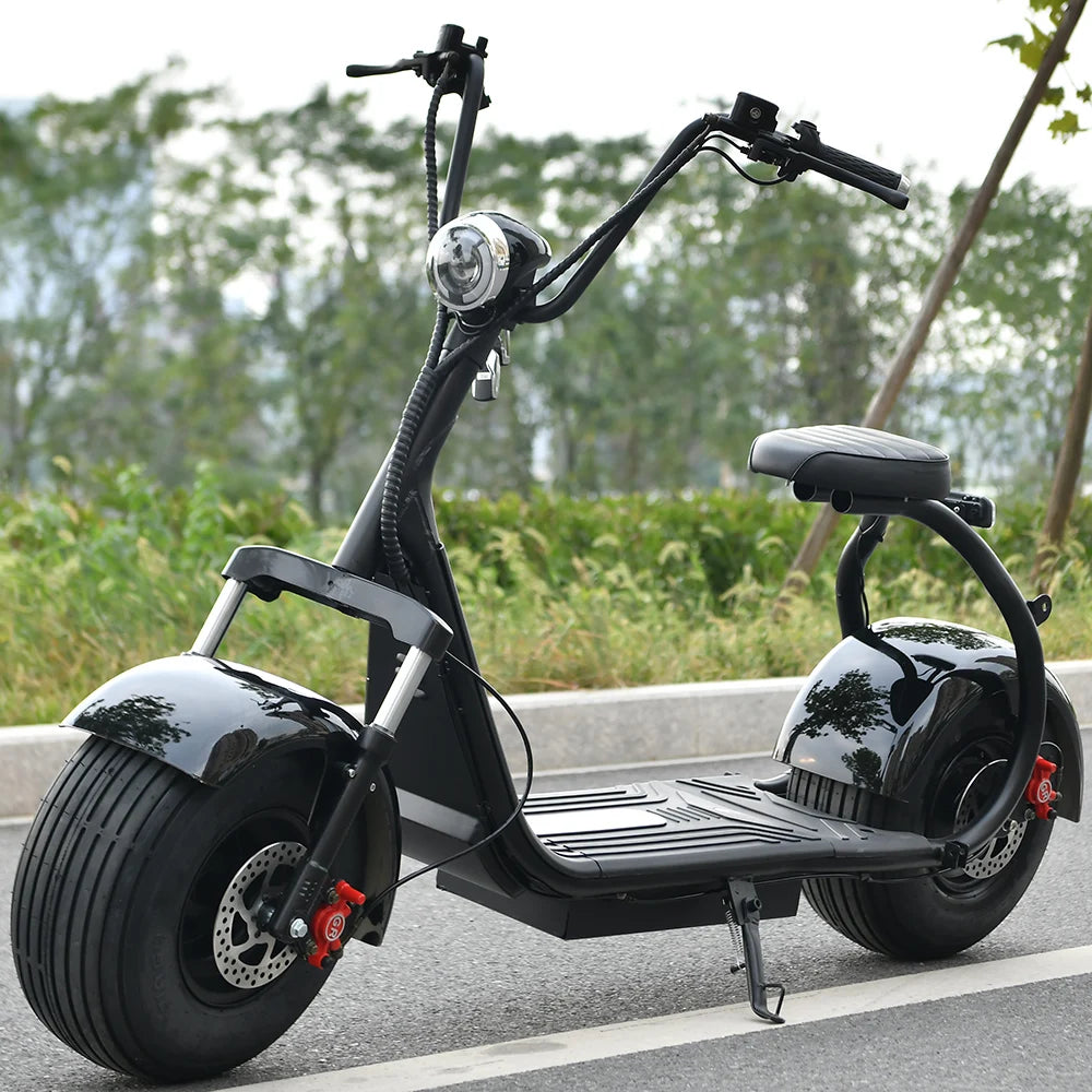 For Adults Citycoco 18 Inch Off-road Fat Tire Max Speed 60-70KM/H 4000 Powerful Motor 2 2heel Detachable Eectric Scooter