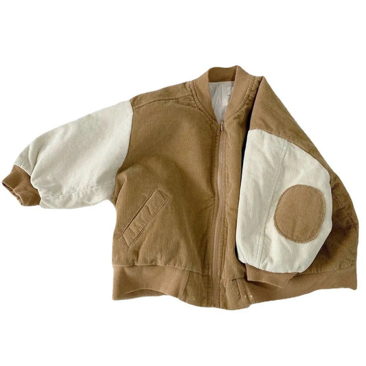 Corduroy Jacket New Trendy Autumn Men's Baseball Uniform Women - Enfance-Heureuse