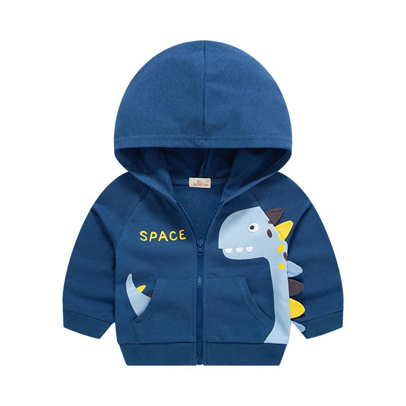 Enfants Automne Vêtements de Dinosaure Caractéristique Manteau Cardigan