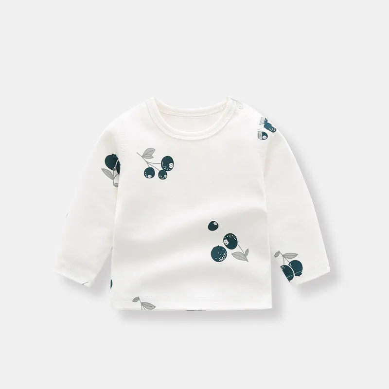 T-shirt à manches longues en coton biologique pour garçons