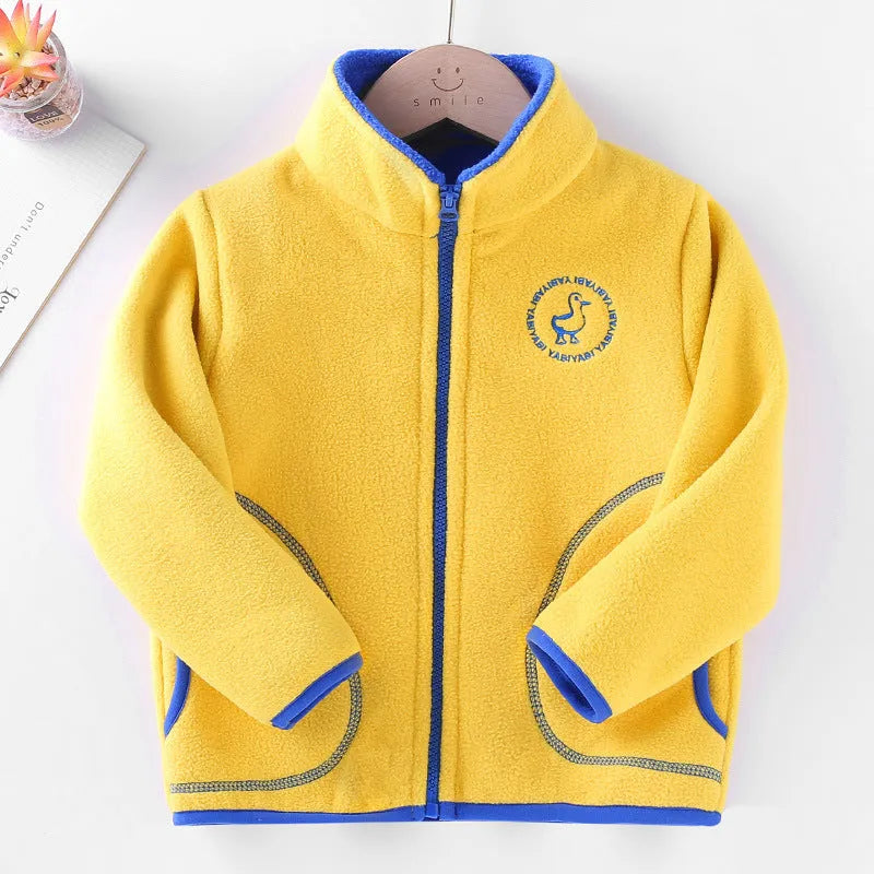 Enfants de Vêtements Ensemble Polaire Cardigan Chandail À Capuchon