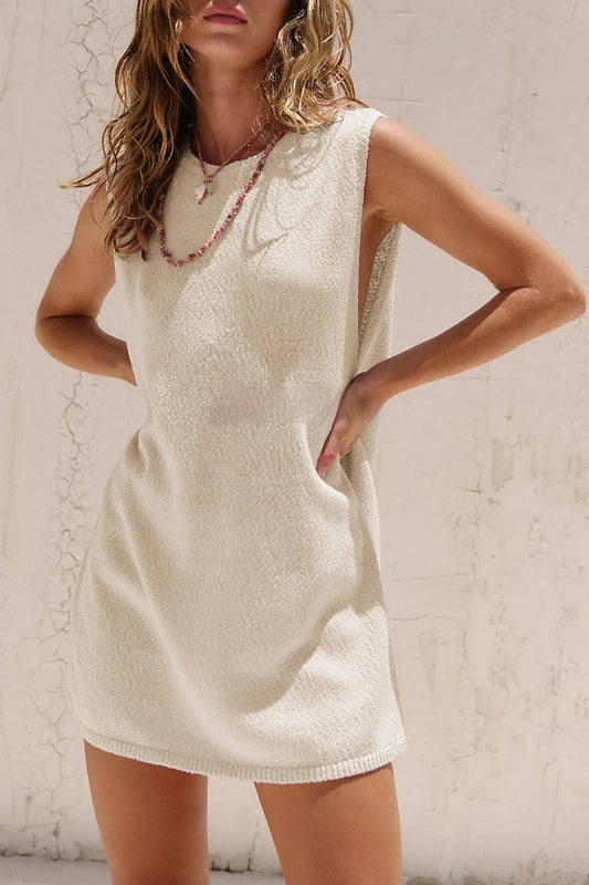 Knitwear Plus Size Slit Vest Suit Women - Enfance-Heureuse