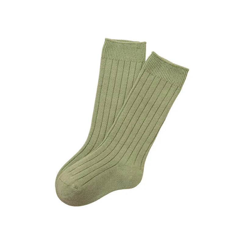 Double Needle Baby Knee Length Socks